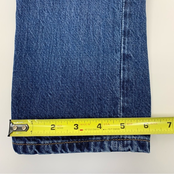 Lands’ End Straight Taper Medium Wash Classic Blue Jeans Mid To High Rise Size 2 - Picture 16 of 16